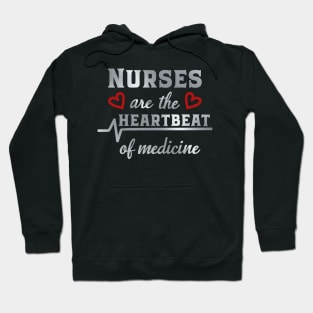 Nurses Are The Heart Beat Of medicine Hoodie